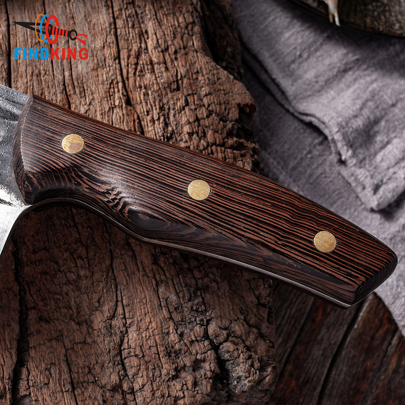 Manufacturers Full Tang Slicing Knives Big Boning Butcher Knife Handmade Hammered Forged Kitchen Chef Knife
