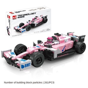 U.S. Formula Building Blocks Sports Car Model <strong>Toy</strong> 1:8 Scale Racing <strong>F1</strong> DIY RC Boxed Unisex Gift Children's Educational Sliding - Product Image 3