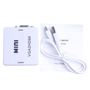 1080p MINI <strong>VGA</strong> <strong>to</strong> H D MI Converter with Audio VGA2HDMI Video Box Adapter for Notebook PC for HDTV Projector - Product Image 4