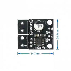 Arduino PWM kontrolü 3.6A Max dahili akım Sense DC Motor V 45V için DRV8871 h-köprü fırçalanmış kesme panosu sürücü 6.5