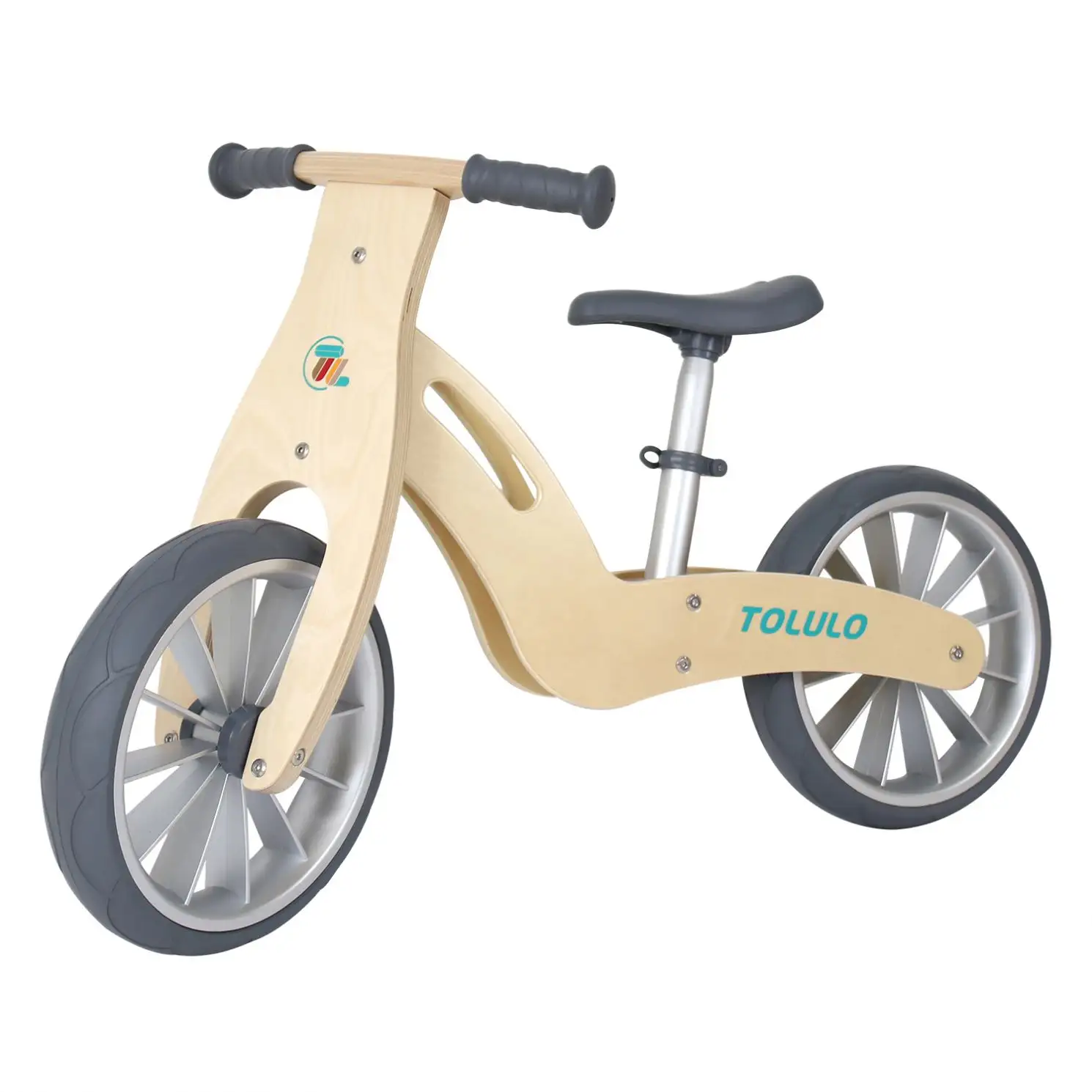Bicicleta barata para niños, sin pedales, bicicleta clásica de equilibrio para niños, bicicleta de equilibrio con marco de madera para niños