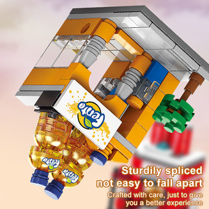 Unique Design Hot Sale <strong>Put</strong> <strong>Together</strong> a Eco-Friendly Material Mini Street View Building Blocks Set - Product Image 6