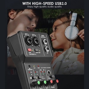 Interfaz de audio Tarjeta de sonido de grabación profesional 16bit/48kHz Mini interfaz de audio USB Tarjeta de sonido - Product Image 6