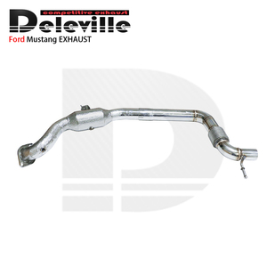 Deleville ביצועים פליטה downpipe עבור פורד מוסטנג <span class=keywords><strong>2.3</strong></span> 2015-2020 נירוסטה צינור