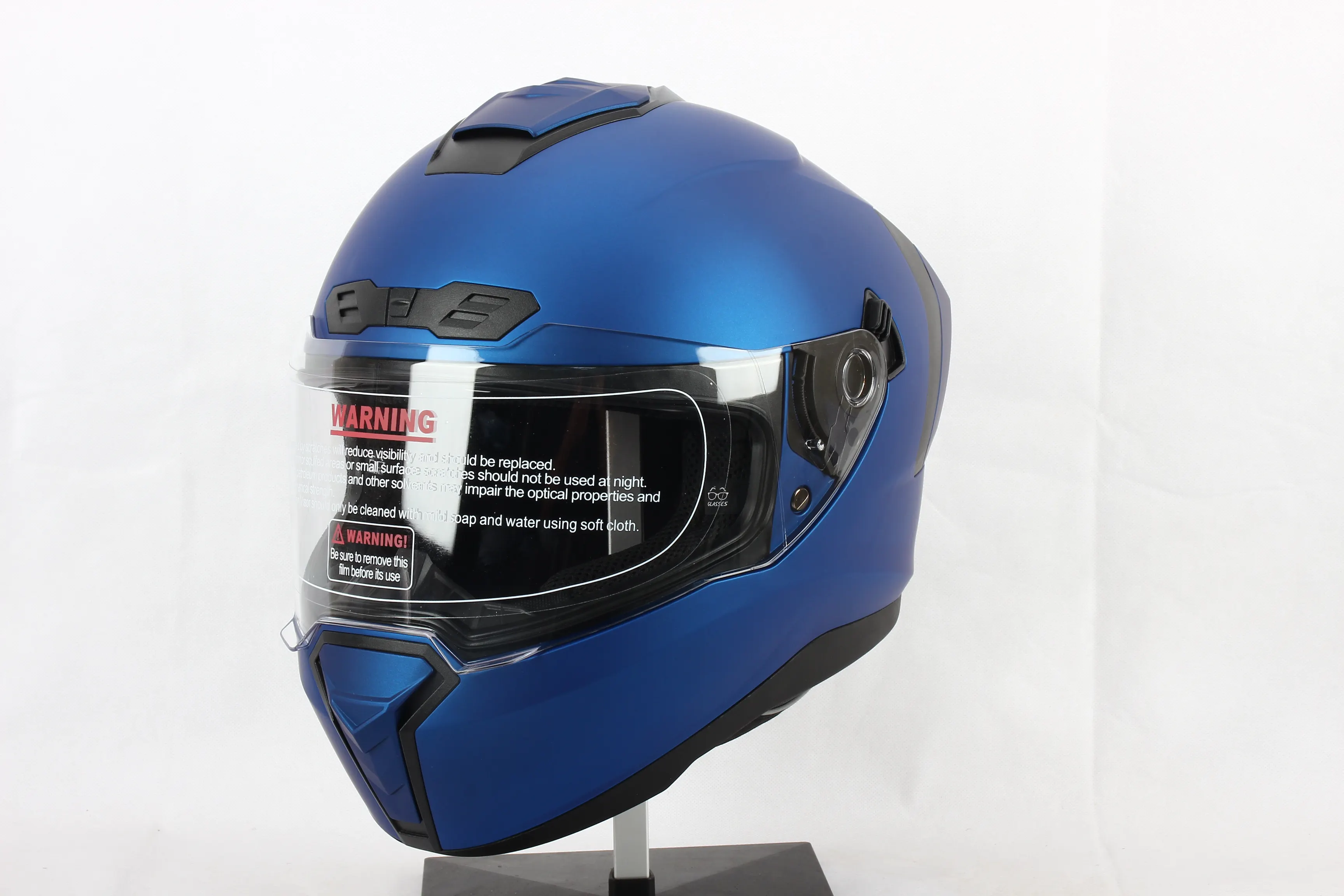 Motorradhelm mit doppeltem Visier modularer Vollgesichtshelm für Erwachsene Motorrad-Streetbike-Moped-Rennhelm