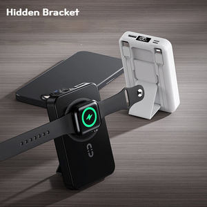 10000mAhワイヤレス磁気パワーバンクスタンド付きUSB Cイン/アウト急速充電20W iPhone 16 15 Pro <span class=keywords><strong>Max</strong></span> <span class=keywords><strong>Plus</strong></span>およびiWatch用