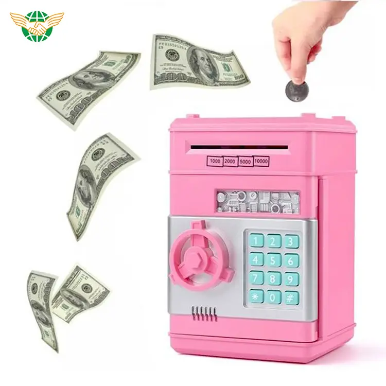 Automatic Roll Money Password Safe ATM Piggy Bank Gril toys Creative Children's Piggy Bank Toys for Child