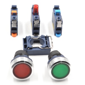 IP54 impermeabile IK08 PA66 NO NC LED a basso consumo cablaggio Plug-in interruttori a pulsante indicatore luci interruttore - Product Image 2