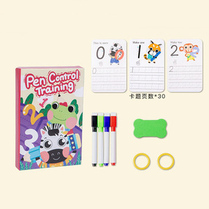 Apprendimento prescolare pratica della scrittura a mano giocattolo bambini disegno scrittura apprendimento penna controllo libro di formazione - Product Image 5