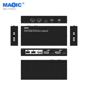 4k 60hz 2 in <strong>1</strong> Out DP <strong>KVM</strong> Switcher 2 Port Displayport <strong>KVM</strong> <strong>Switch</strong> with 3.5mm Audio and Microphone - Product Image 5