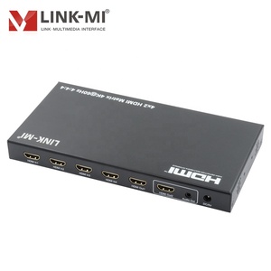 4x2 Matrix 4 HDMI in 2 HDMI-Ausgang 4 K60Hz YUV4:4:4 HDCP 2.2/HDCP 1.4 Panel-Taste und IR-Fernbedienung 18 Gbit/s