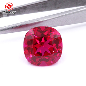 Redleaf takı yakut değerli taşlar Lab oluşturulan yakut satmak GRC sertifikası yastık kesim lab yetiştirilen kırmızı yakut karat fiyatı başına - Product Image 1