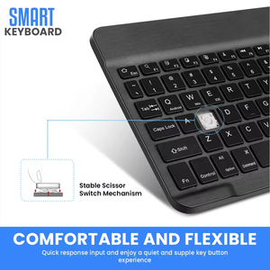 Computer Gaming 78 <strong>Keys</strong> <strong>Mini</strong> Portable <strong>Keyboard</strong> Rechargeable Wireless BT <strong>Keyboard</strong> <strong>and</strong> Mouse - Product Image 2