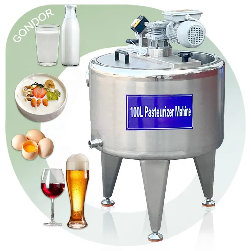 Lait Ultra Pasteurisation Petit Pasteurisateur de bière 10l Pasteurisateur par lots Machine de refroidissement de jus avec lait