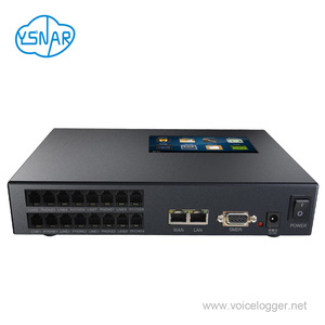8-Port Standalone PBX SMDR Network Voice Logger With 5&quot; Touch Screen, 8CH Intercom/Radio/Call Voice Recorder With SD Card No HDD - Product Image 1