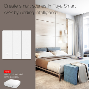 2 Gang tuya smart life app Wi-Fi ble remote control сетки беспроводных интеллектуальных переключателей кнопочный сцены переключатель с батарейным питанием - Product Image 6