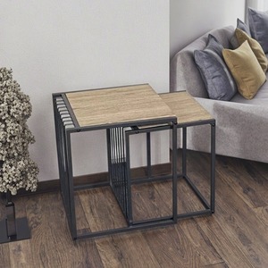 Manufacture Custom Size <strong>Rectangular</strong> Wooden Set Modern Style <strong>Nesting</strong> End Nightstand Coffee <strong>Table</strong> For Home Furniture - Product Image 2
