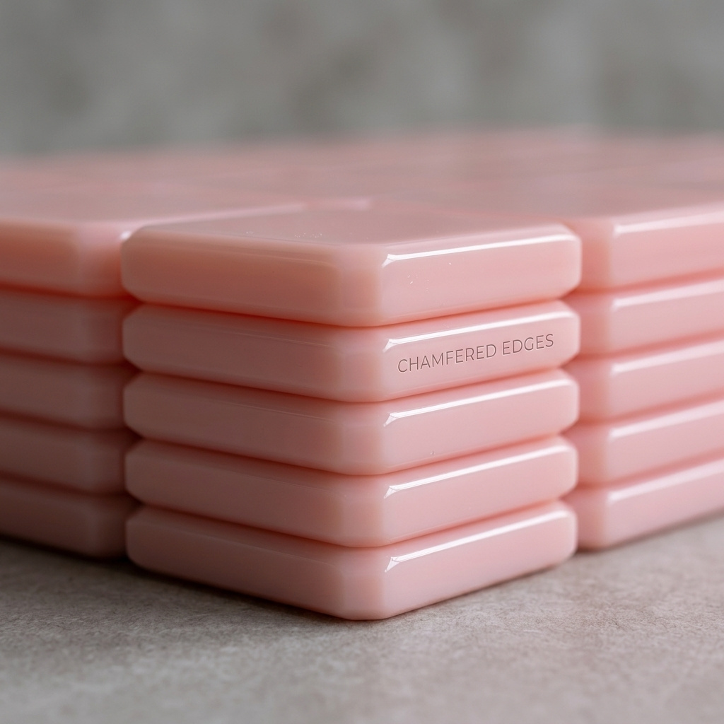 Fichas de Mahjong Rosa Pétalo