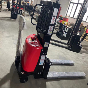 1.5 ton pil kumandalı elektrikli palet istifleyici 3 m fabrika fiyat 2 ton 6 metre elektrikli istifleyici çatallı - Product Image 1