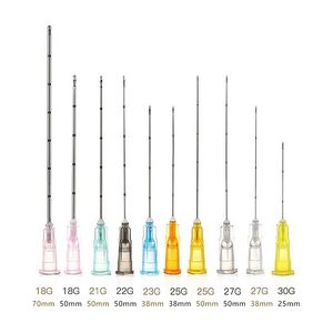 PDO ve çelik mikro kanül ile kör uç çeşitli boyutlarda 18g-34g Dermal dolgu aracı ozon ISO sertifikalı ile dezenfekte - Product Image 5