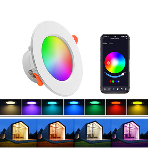 Ticari RGB LED Downlight 15W alüminyum gömme monte akıllı kontrol 3000K renk kapalı kullanım yatak odası uzaktan kumanda - Product Image 1