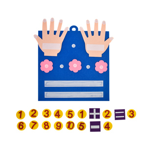 免费样品教育学习Montessori材料手指1-10数字毛毡板计数玩具儿童 - Product Image 4