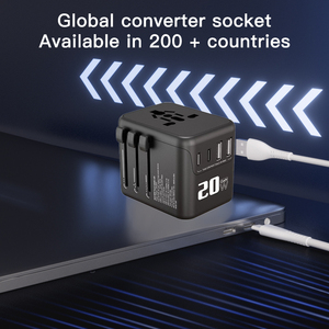 Latest Fast Charging Travel Adaptor Dual USB TYPE-C Worldwide <strong>All</strong> in <strong>One</strong> Rapid Charge <strong>Adapter</strong> - Product Image 4