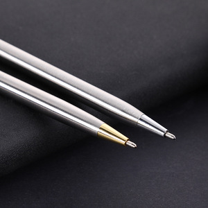 热销促销金属笔超薄扭转金属十字圆珠笔，带定制标志印花 - Product Image 4
