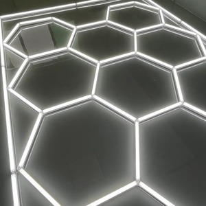 Kurulumu kolay petek <span class=keywords><strong>araba</strong></span> detaylandırma tavan ışık garaj lamba altıgen <span class=keywords><strong>Led</strong></span> ışık