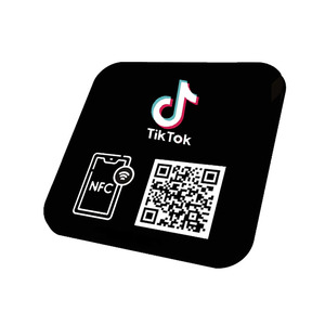 10*10MM Custom Logo NFC Google Laque Avis Unique QR <strong>Code</strong> Printing Epoxy Plate Review Us on Google - Product Image 3