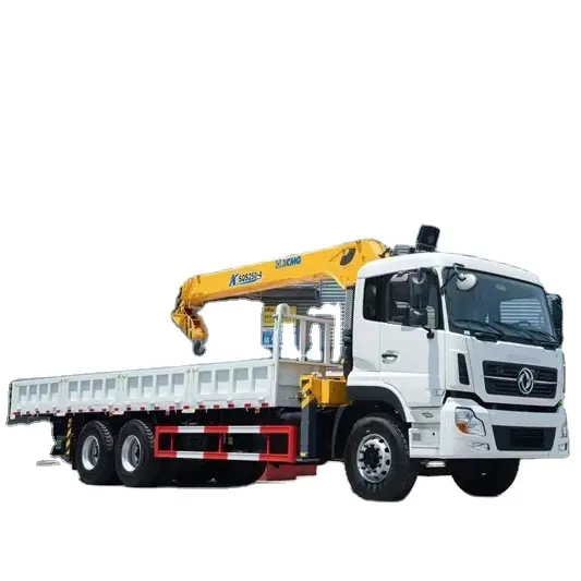 Produsen Cina 10 roda 6x46x6wd truk dipasang derek dengan 8 Ton 10 Ton 12 Ton XCMG lurus lengan derek truk