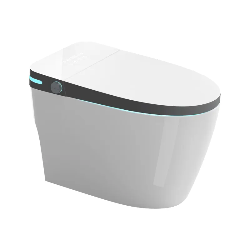 Capteur en céramique inodoro inteligente articles sanitaires toilettes automatiques toilettes intelligentes montées au sol à vendre