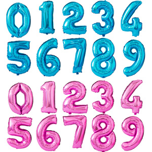 Ballons Chiffres 0-9 de 32 Pouces Noir/Or Rose/Argenté, Ballons Numériques Hélium en Aluminium pour Décorations de Fête et d'Anniversaire - Product Image 5