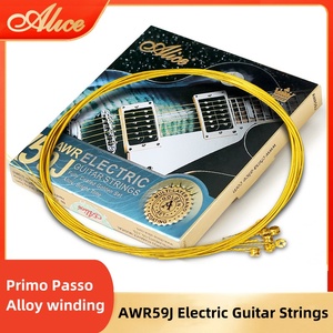 Alice AWR59J Juego de cuerdas de guitarra eléctrica con 6 cuerdas de guitarra eléctrica profesional y un juego completo de cuerdas