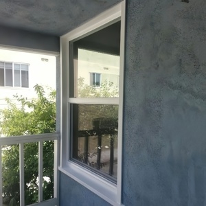 Tùy chỉnh đôi kính cường lực mỹ màu đen và trắng Vinyl Đôi Treo Cửa Sổ duy nhất treo cửa sổ để bán - Product Image 4