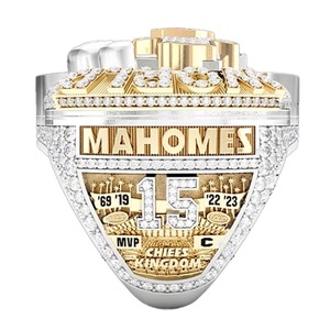 2023-2024 NFLカンザスチーフススーパーボウIチャンピオンシップMVPリングサッカーリング