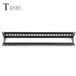 TOM-P-16 19'' 1U <strong>UTP</strong> Blank 24port <strong>Patch</strong> <strong>Panel</strong> with Back bar Unshielded Modular Distribution Frame Empty Frame <strong>Patch</strong> <strong>Panel</strong>
