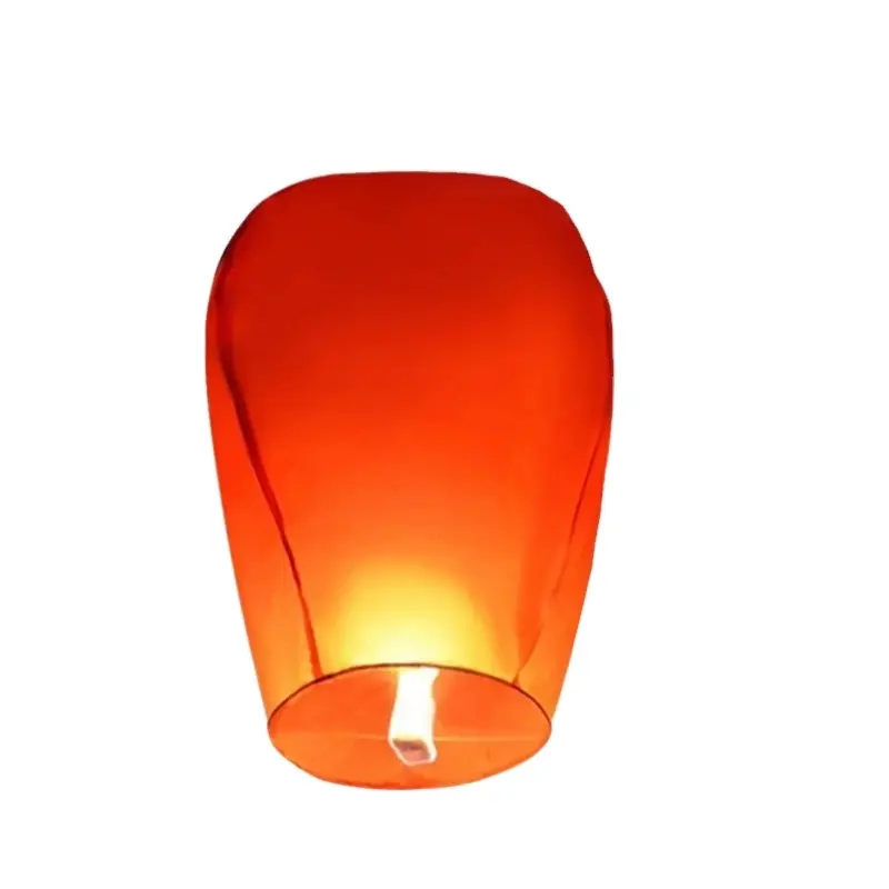 Versione economica cinese che desidera volare lanterna resistente al fuoco cielo lanterna carta palloncini lampada di carta 14g