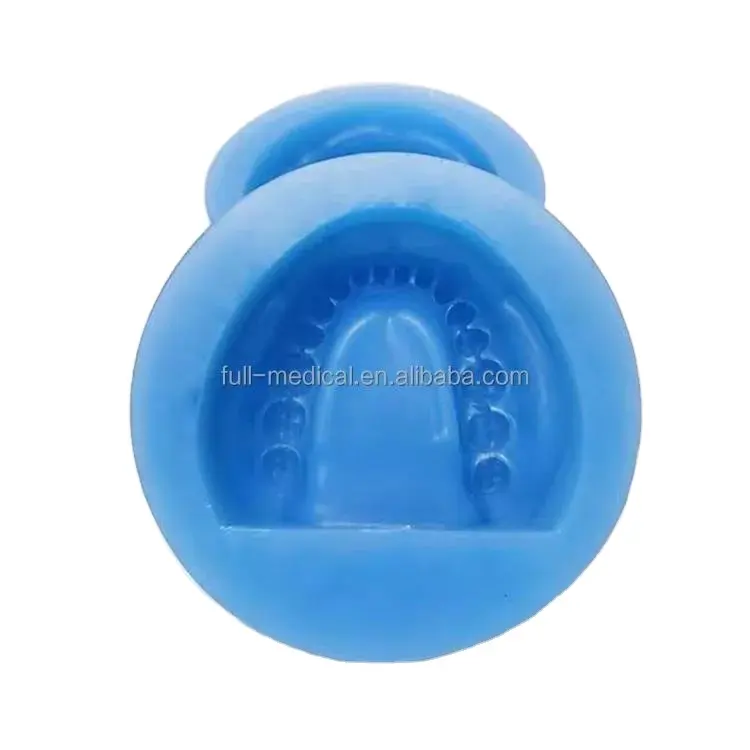 Moldes odontológicos de silicone, equipamento dentário completo, modelo de emplastro de silicone para impressão dental