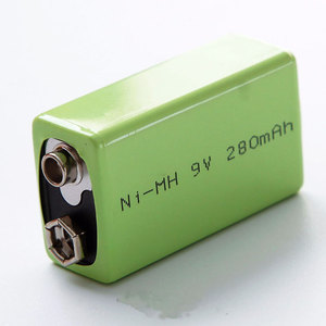 Multimetre için CE ROHS sertifikası 9v şarj edilebilir pil NI-MH 350mAH