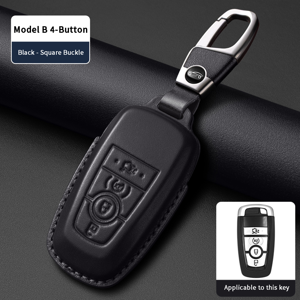 Modelo B 4 Botones Negro