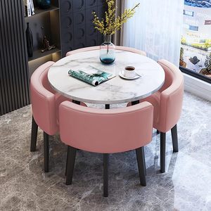 高級木製ダイニングテーブルセット椅子付きダイニングテーブルセット家庭用食器ダイニングテーブル - Product Image 5