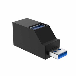 ノートパソコンPC用ポータブル3ポートUSB 3.0ハブアダプターデータ転送5Gbpsおよび480Mbps USB Cエクスパンダースプリッター - Product Image 3