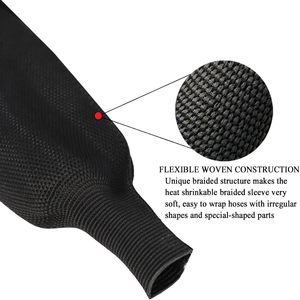 Innovative ZH-WFT-2:1 flamm hemmender geflochtener Schrumpf schlauch mit 2024 Noise Reduction Technology für Kabelbäume - Product Image 3