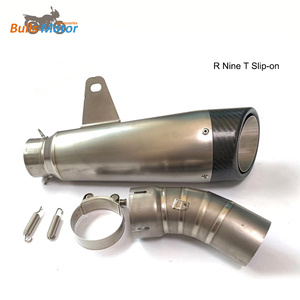 Orta boru susturucu BMW R dokuz T kayma-on titanyum susturucu bağlantı borusu R9T R Line egzoz hattı üzerinde kayma Fit stok başlıkları - Product Image 5