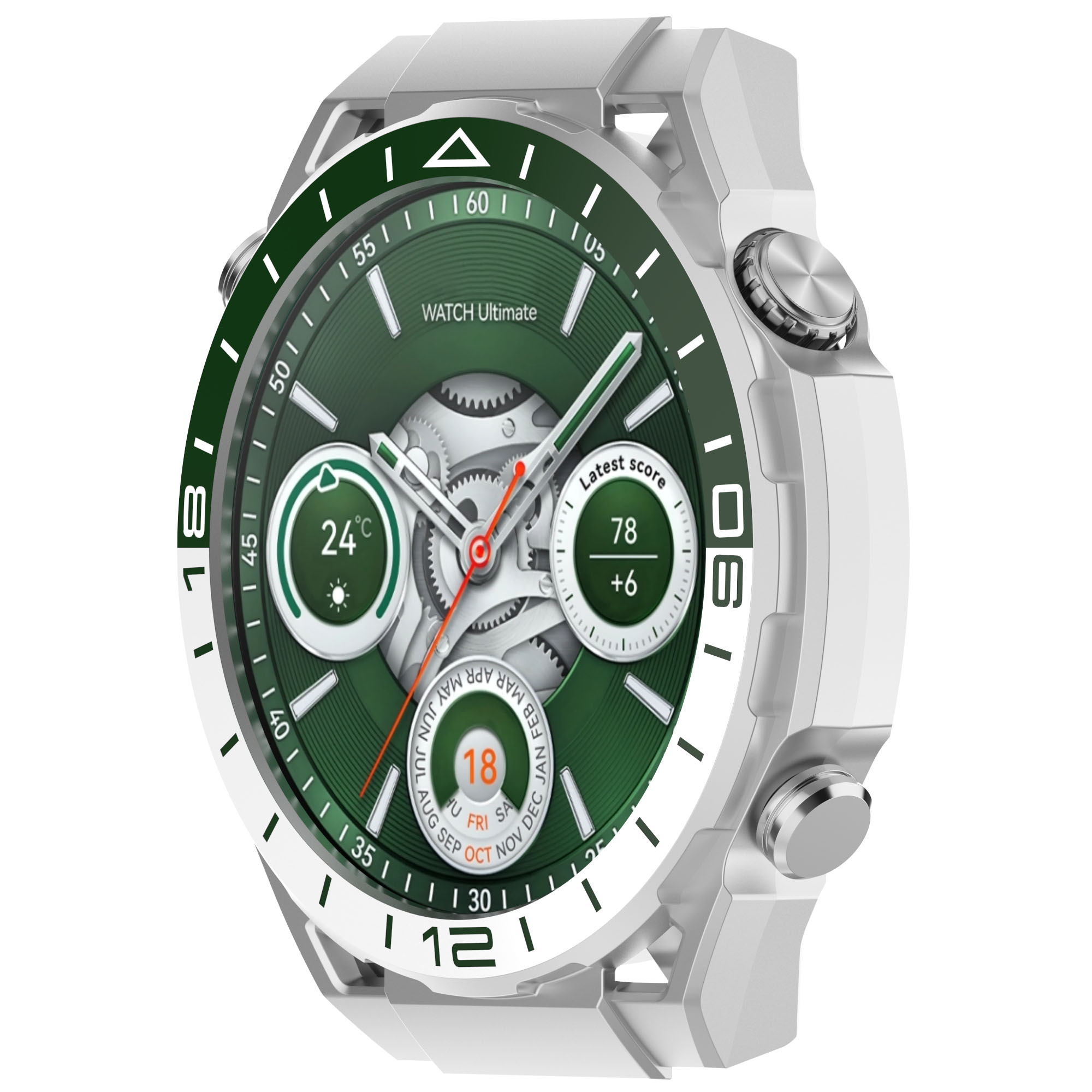 Vert et blanc