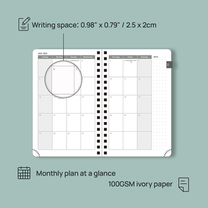 Custom A5 settimanale Planner a spirale 100 foglio pagine interne con colori rilegati a spirale Wireo Planner Notebook - Product Image 3
