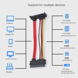 Cavo disco rigido SATA cavo disco rigido SATA7 + 15P cavo dati sata porta seriale maschio o femmina cavo di alimentazione del disco rigido