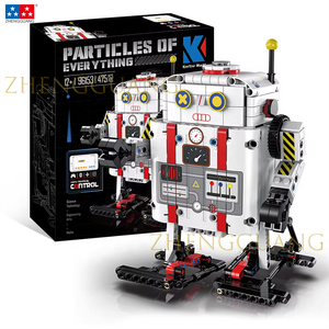 Zhengguang Lekstick pädagogisches STEAM STEM-Lekstickprogrammierung niedliche weiße Roboter intelligente App-Steuerung 475-teiliges Baustein-Lekstick-Set - Product Image 1