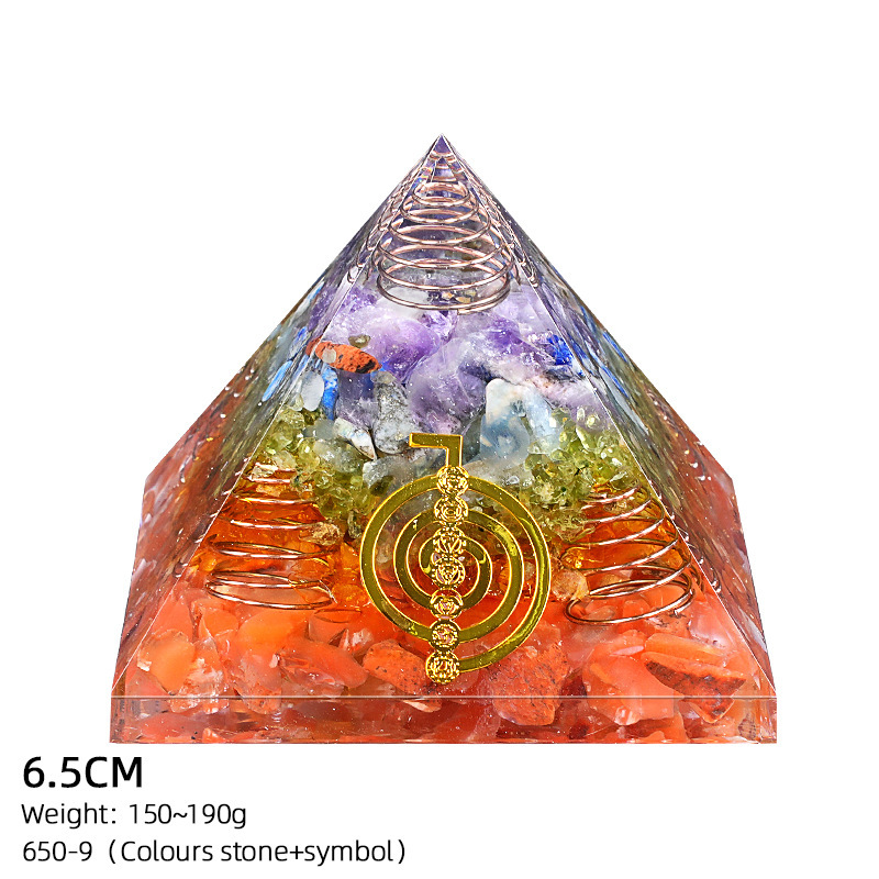 Ag65-9 - Símbolo de piedra colorida